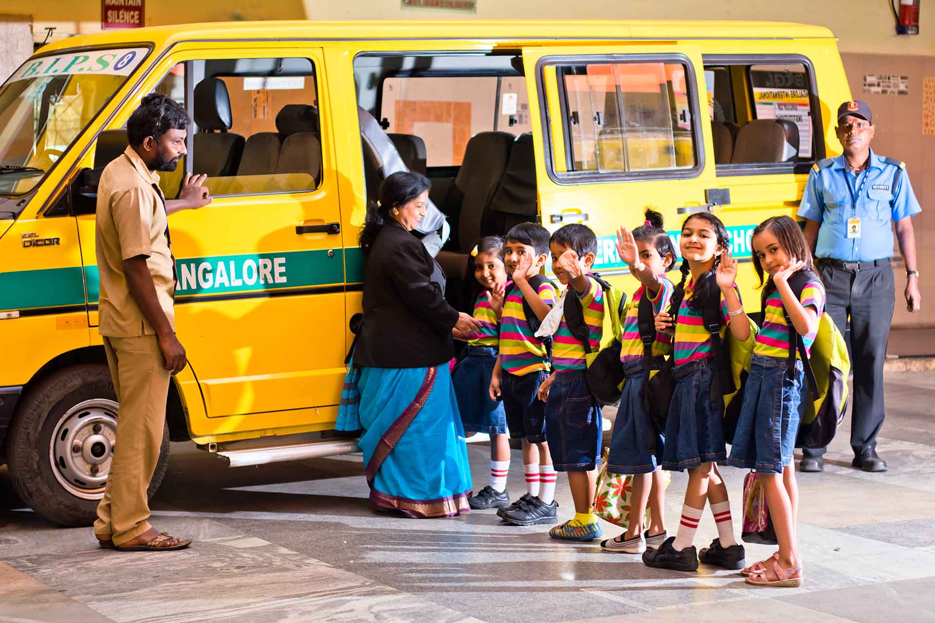 Bangalore international public school icse bips bus